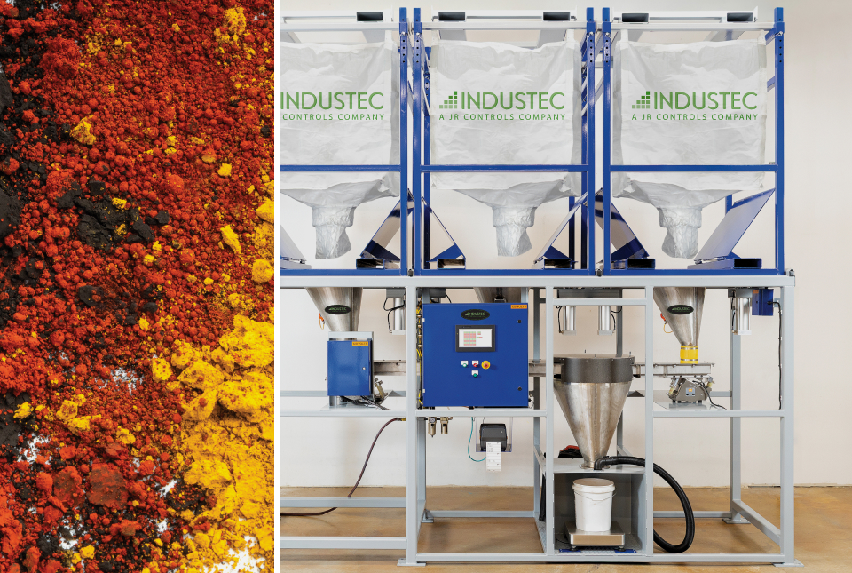 Powder Machine with Pigment